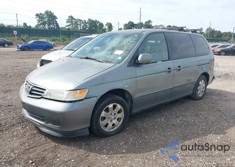 2002 Honda Odyssey Ex-L из США, поврежденный, VIN 2HKRL18052H515204